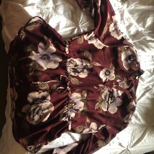 Long sleeve floral shirt